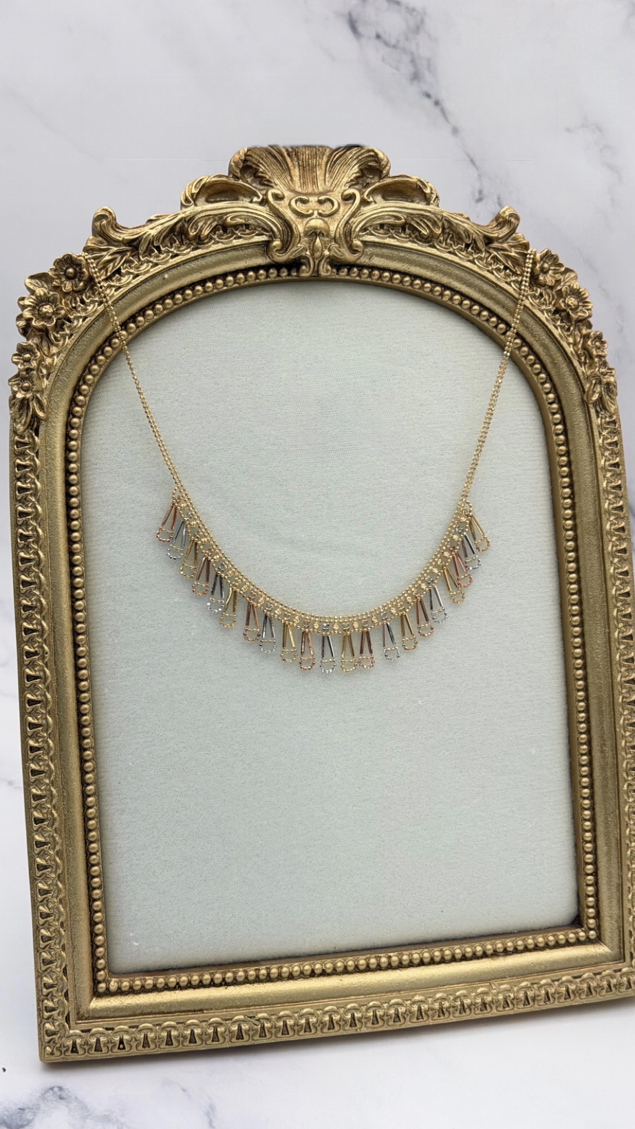  عقد ايطالي ناعم عيار 18k 