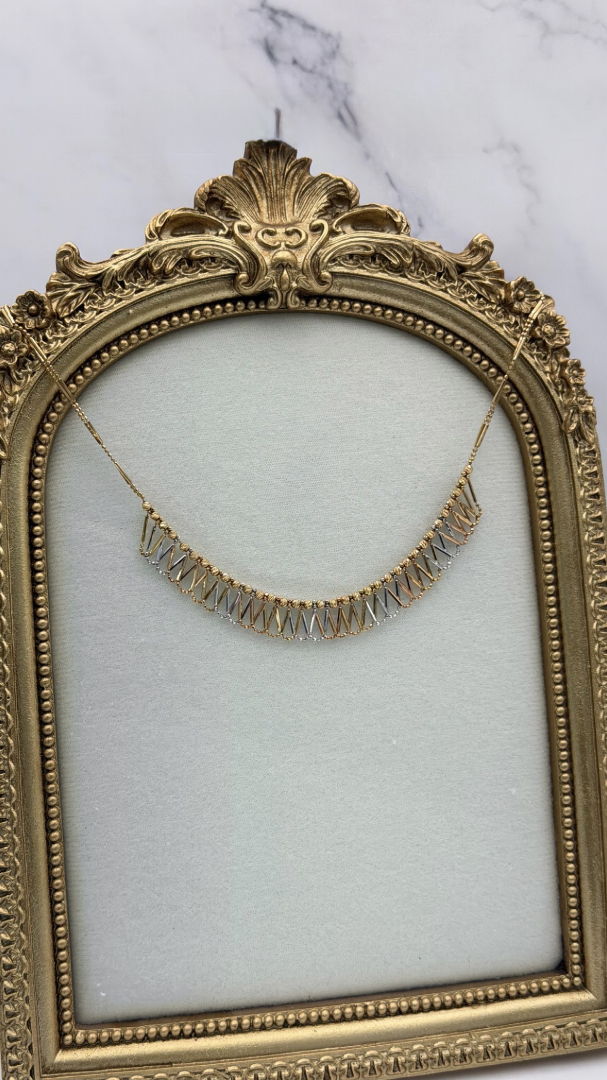  عقد ايطالي ناعم عيار 18k 