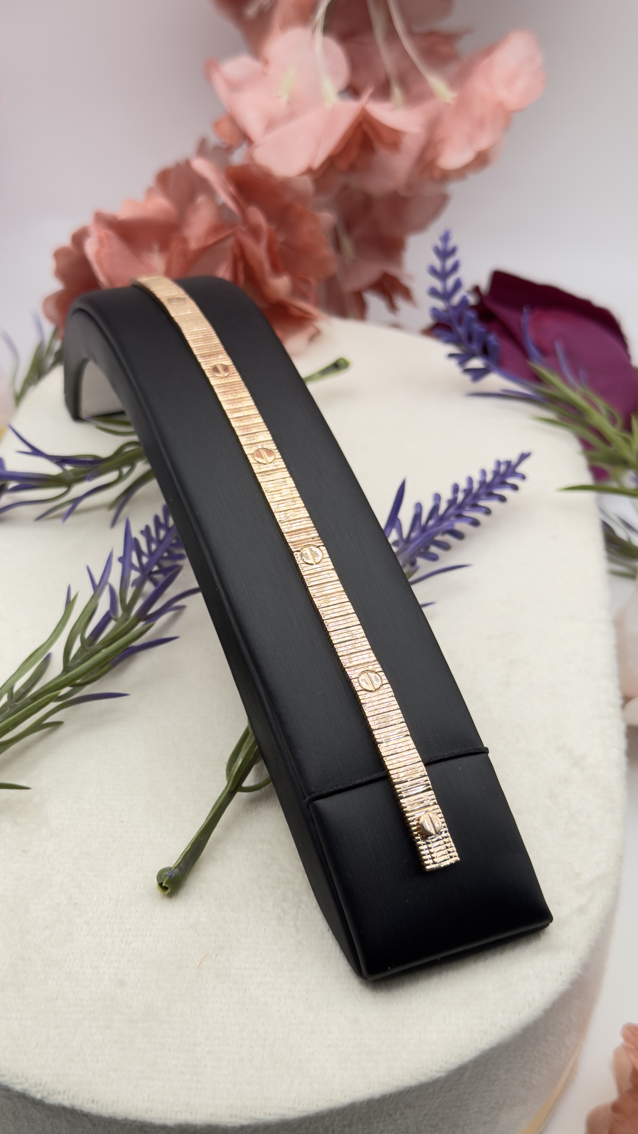  اسوره كارتير روز قولد عيار 18k مقاس 16 