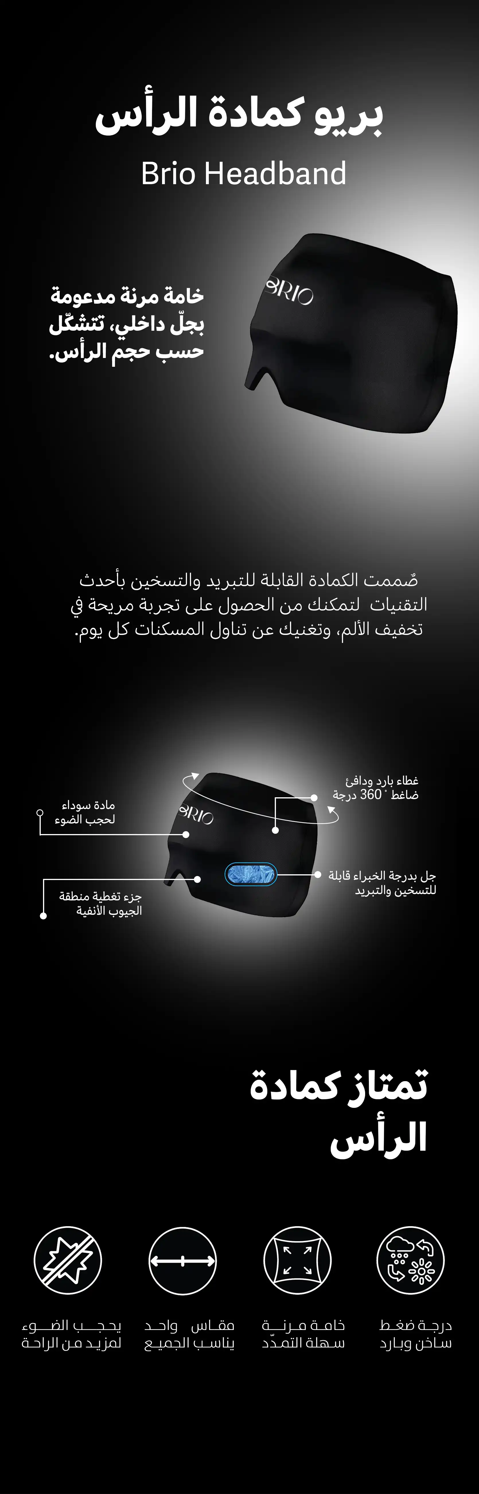 بريو كمادة الرأس