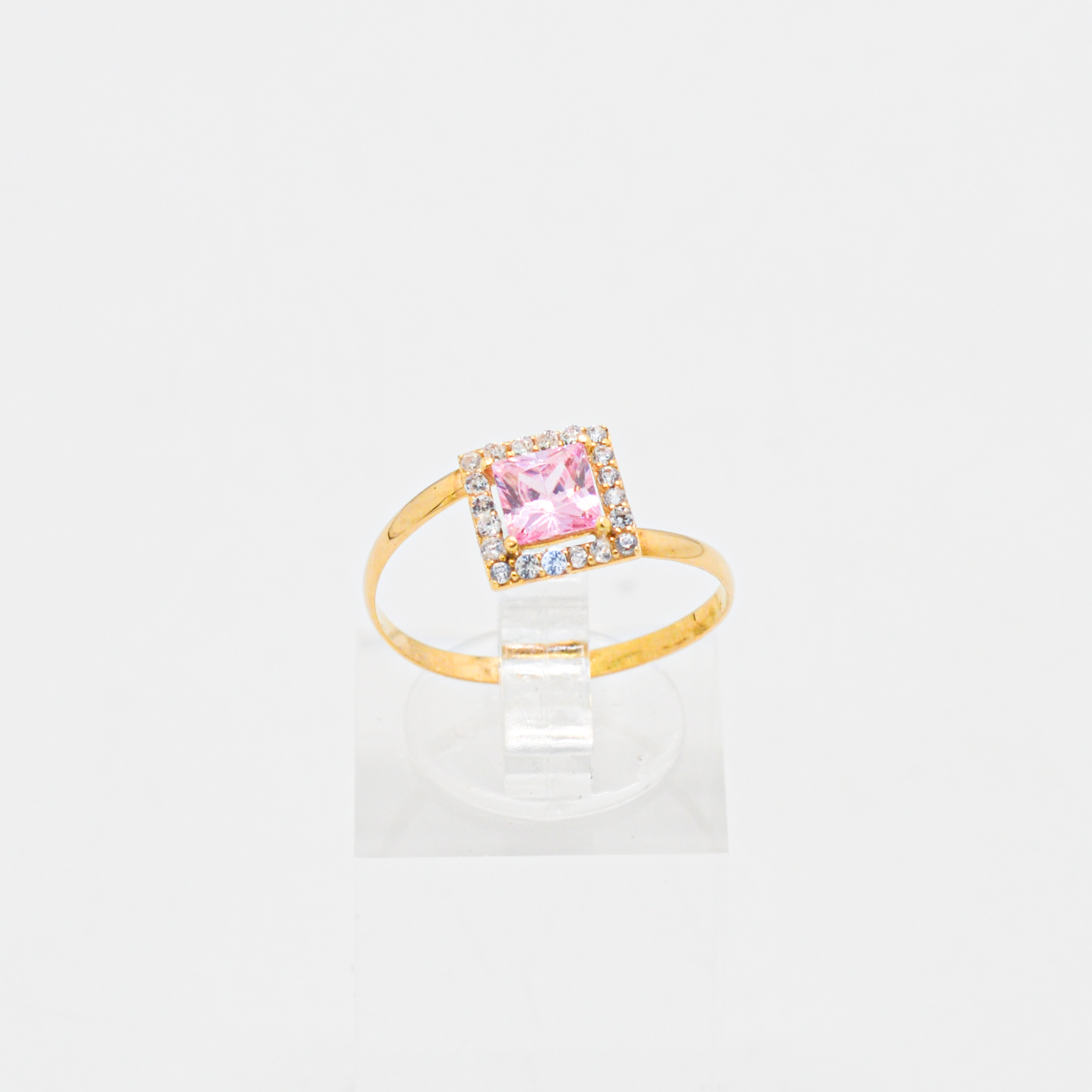  Pink ring 18k, gold 