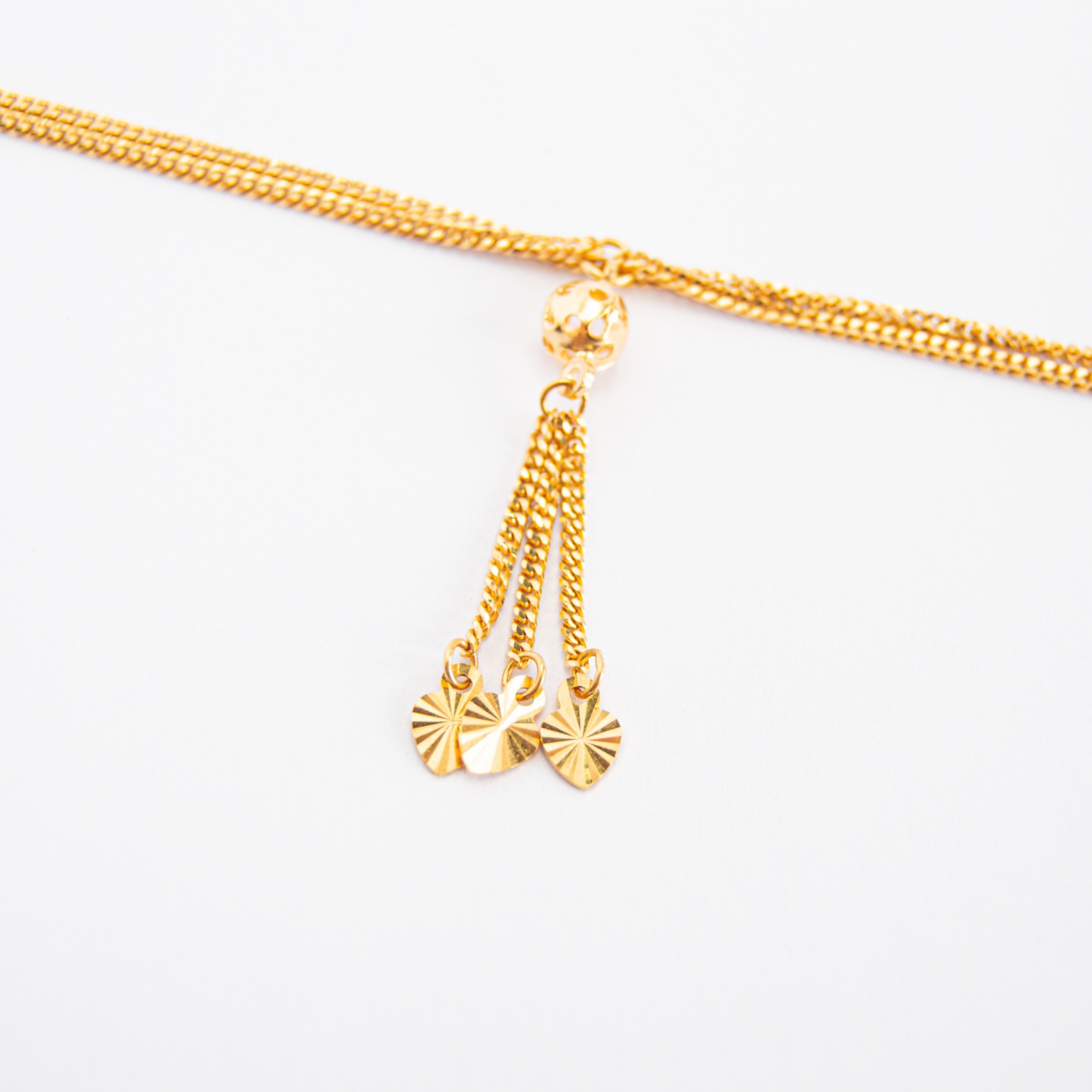  chains bracelet 21k, gold 