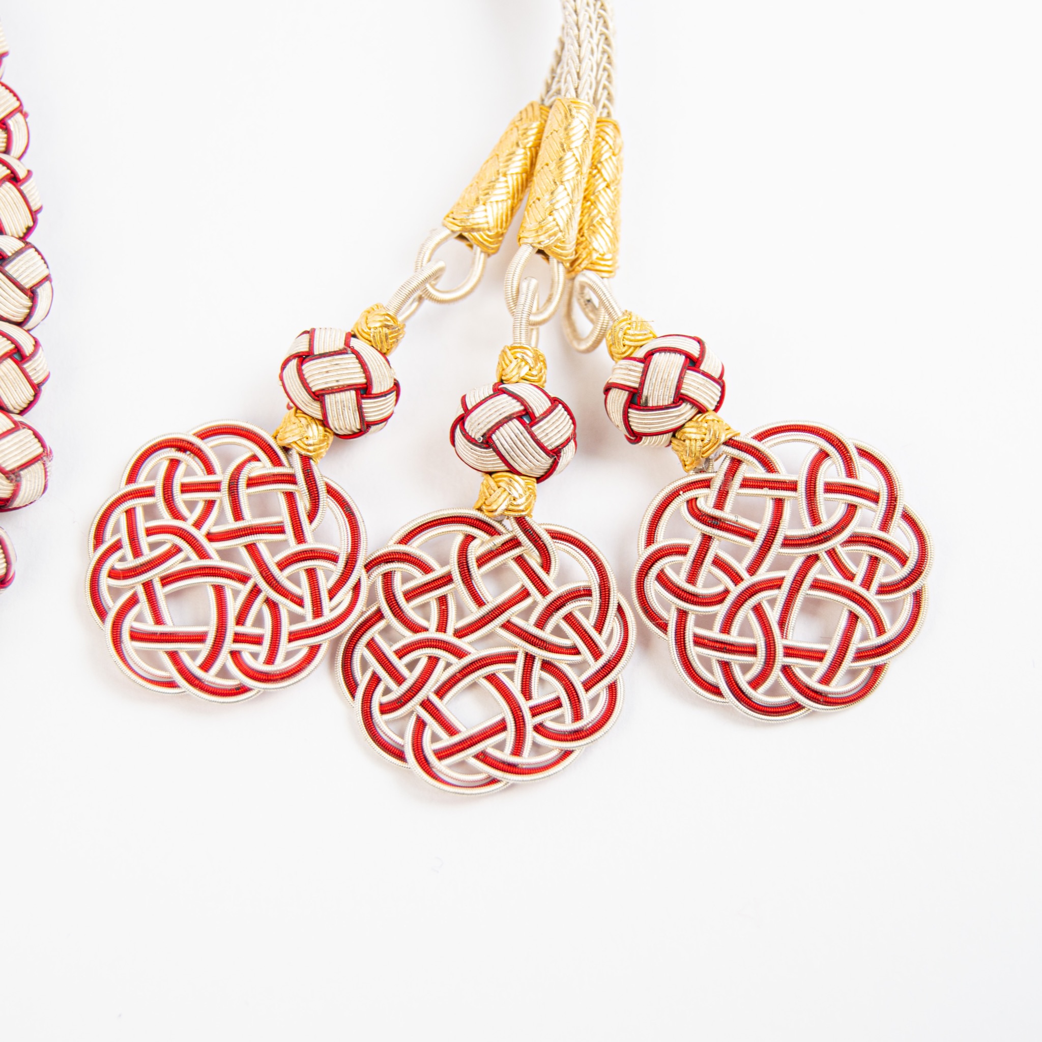  Red silver rosary ,925k 