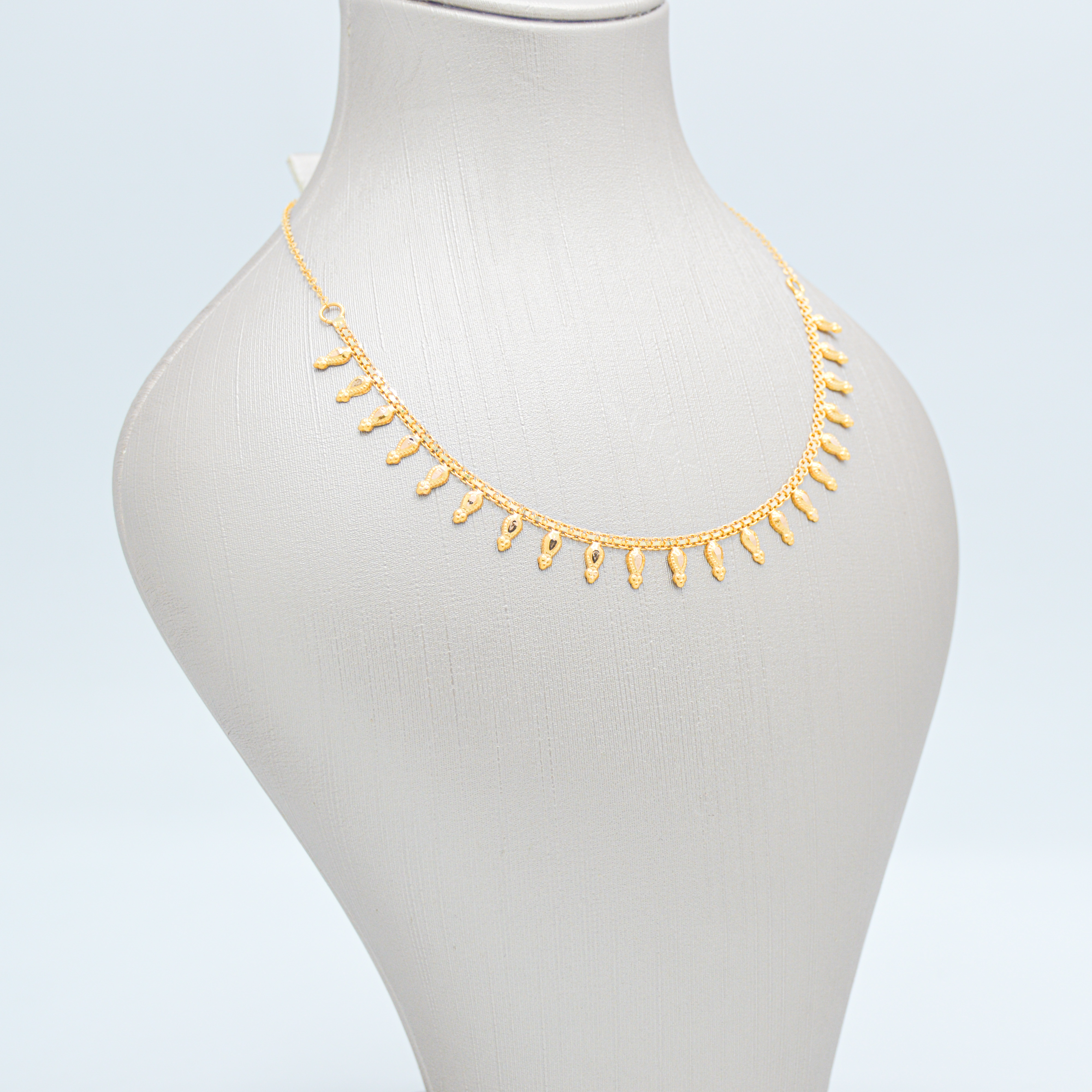  Jasmine necklace 21k , gold  