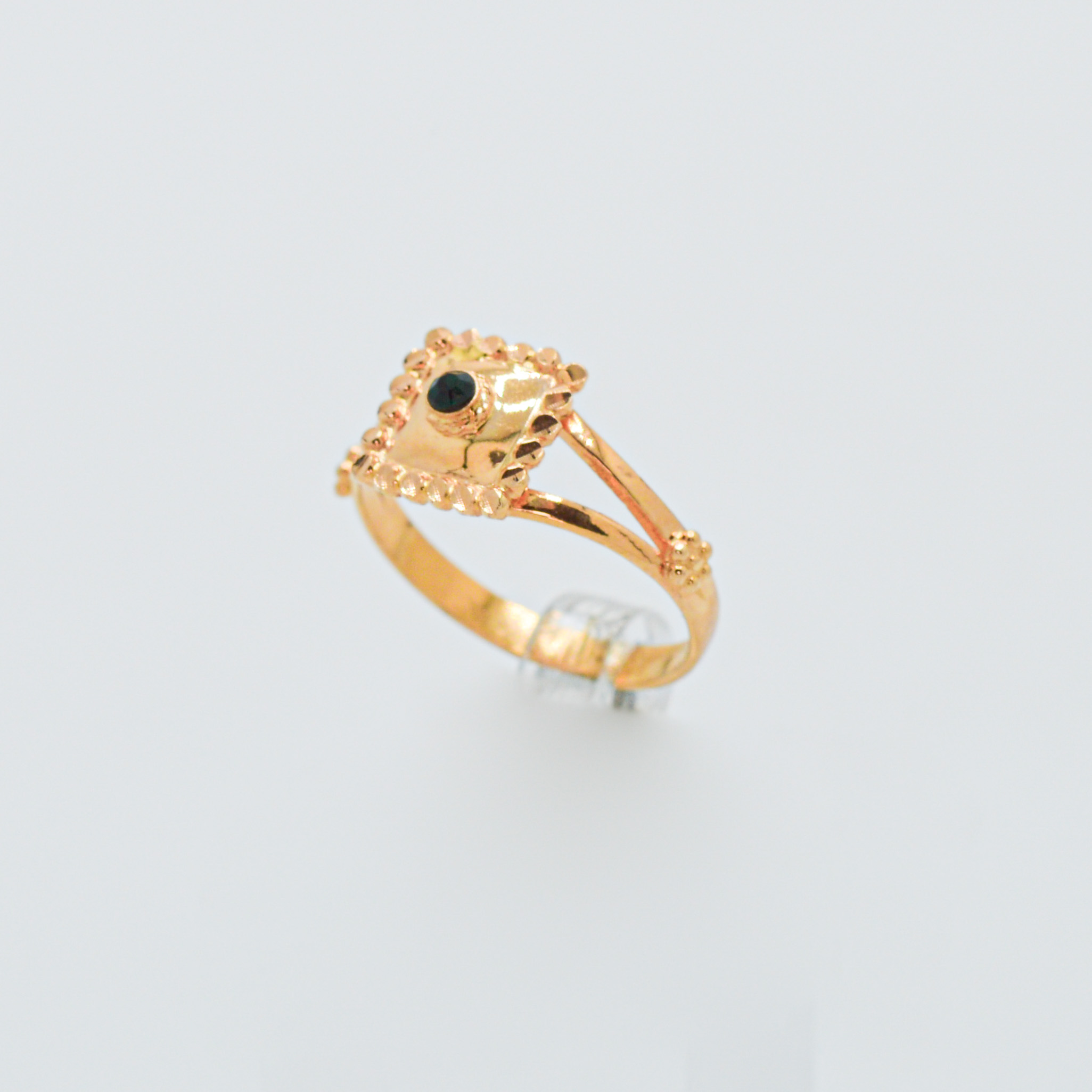  Green ring 21k gold  