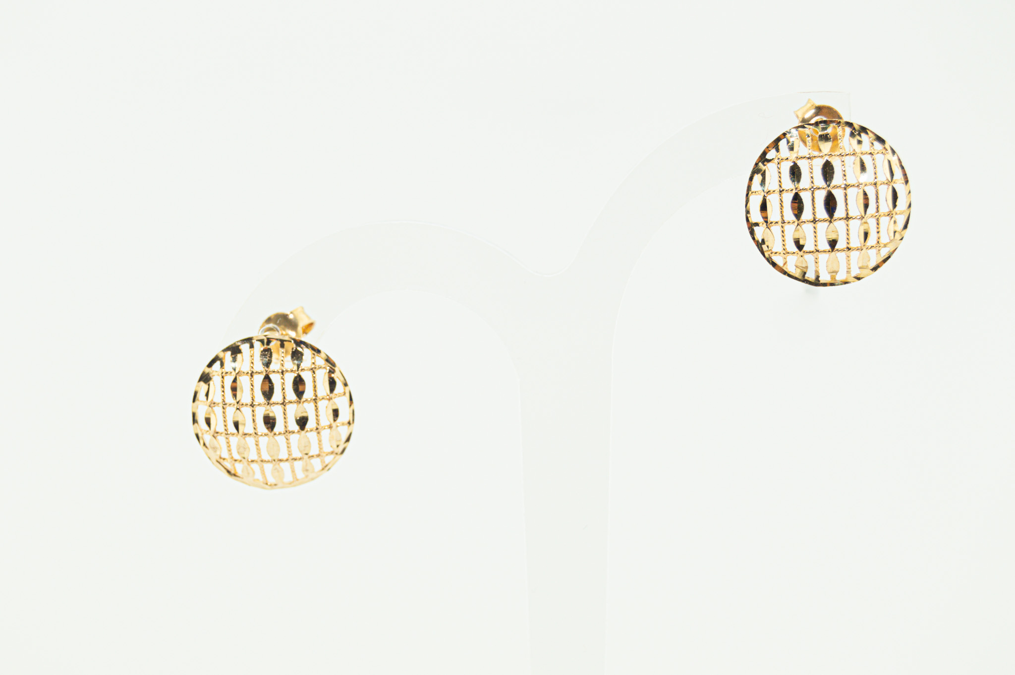  Mesh earring 21k, gold 