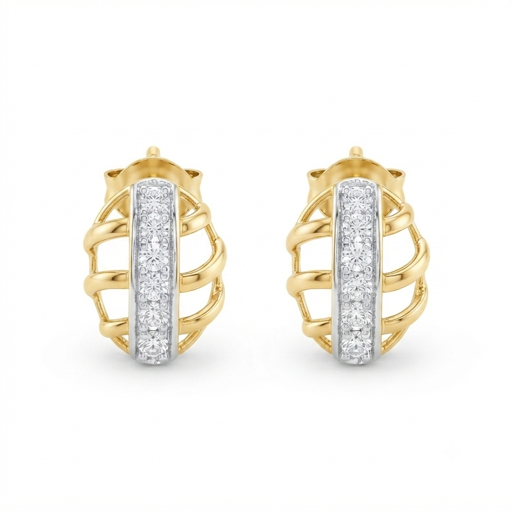  Capsule earring 21k ,gold 