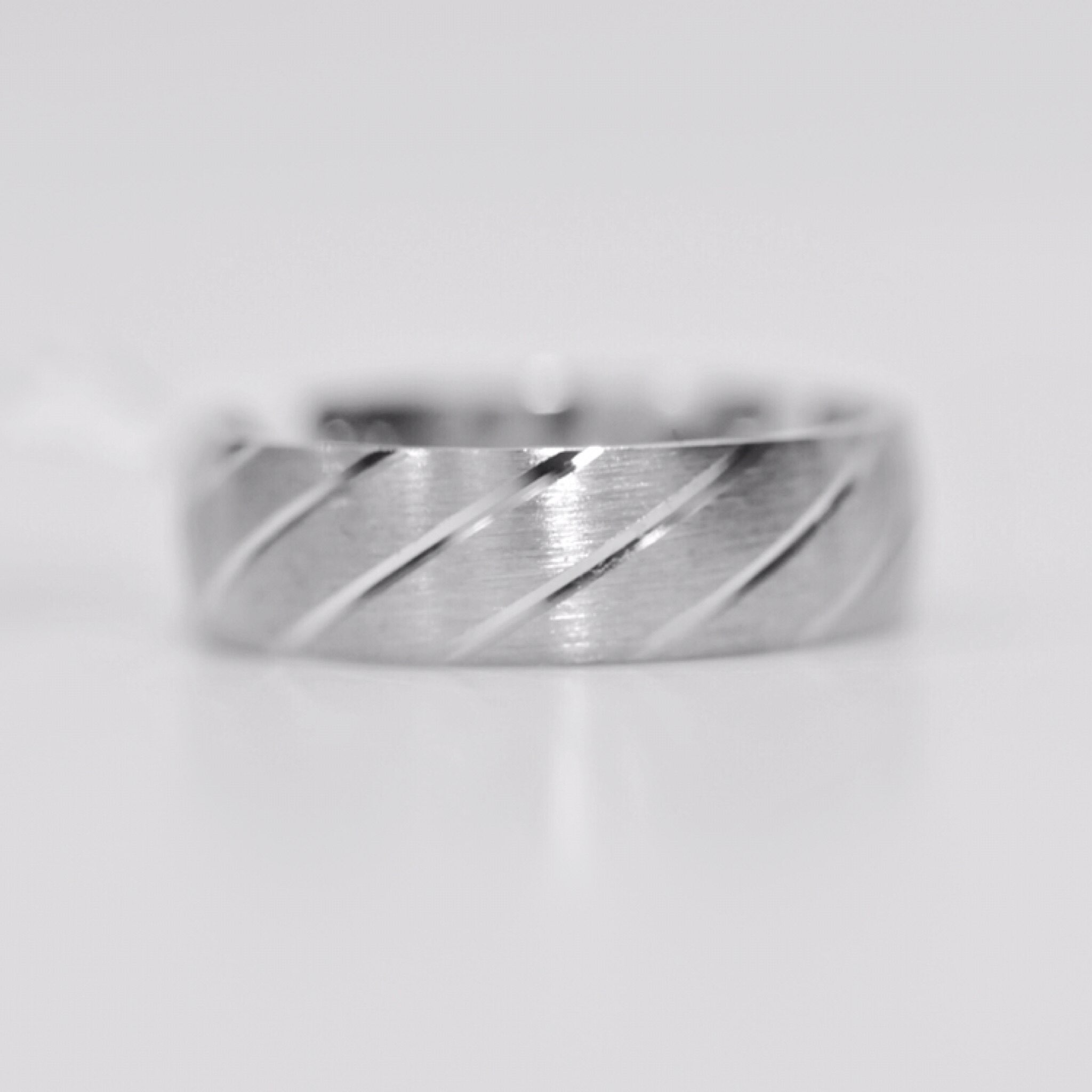  thick lines engagement ring 925k, silver 