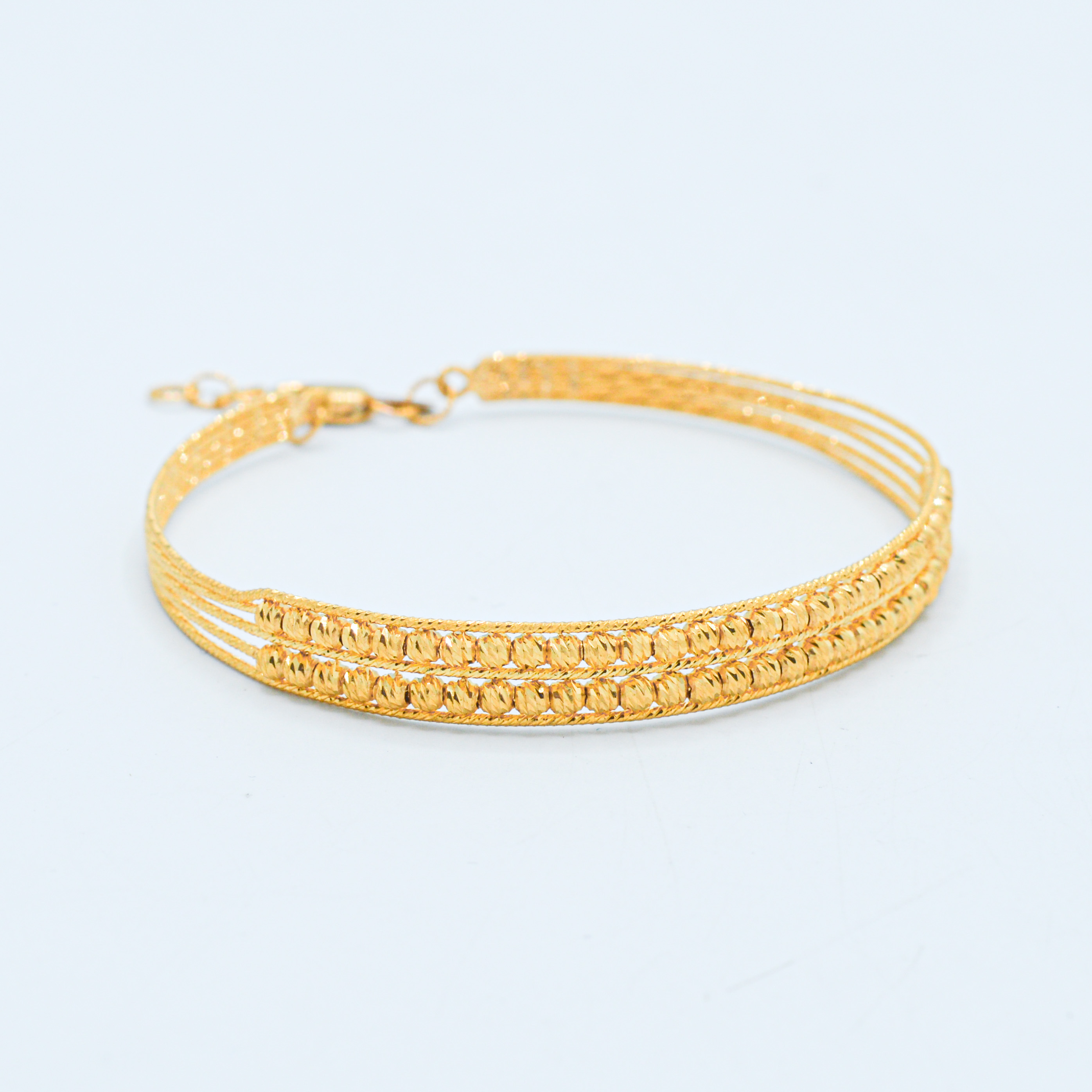  Gold bracelet and ring set  