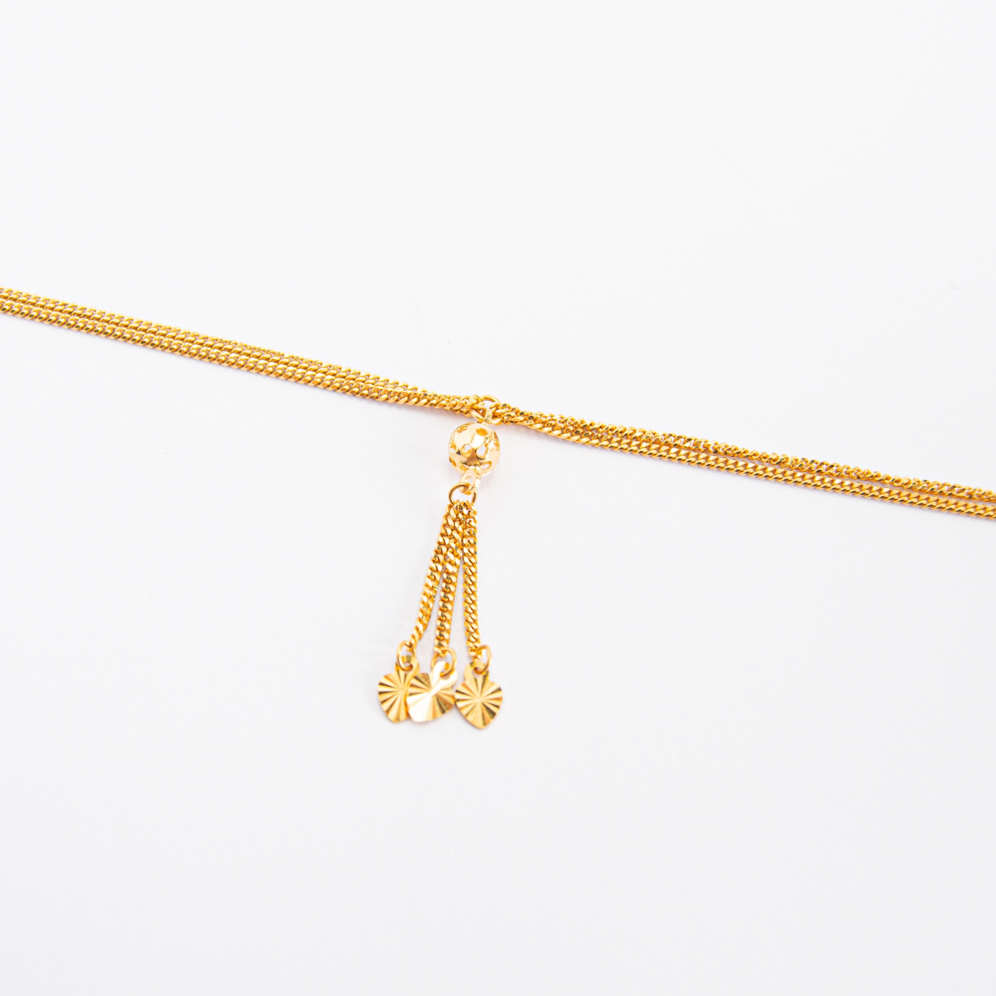  chains bracelet 21k, gold 