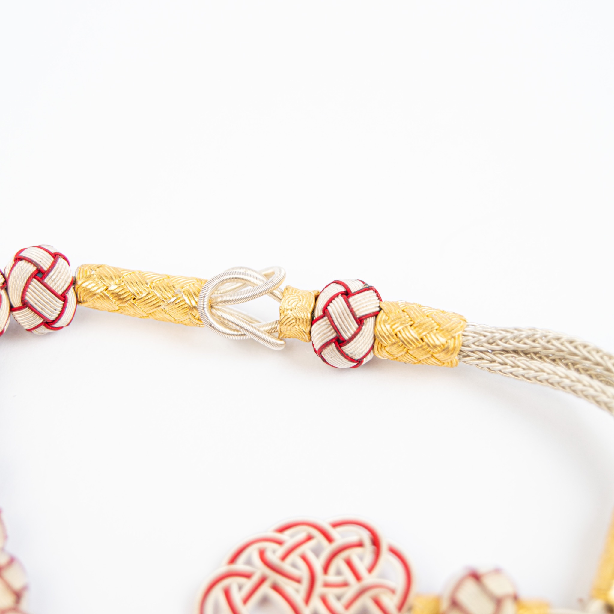  Red silver rosary ,925k 