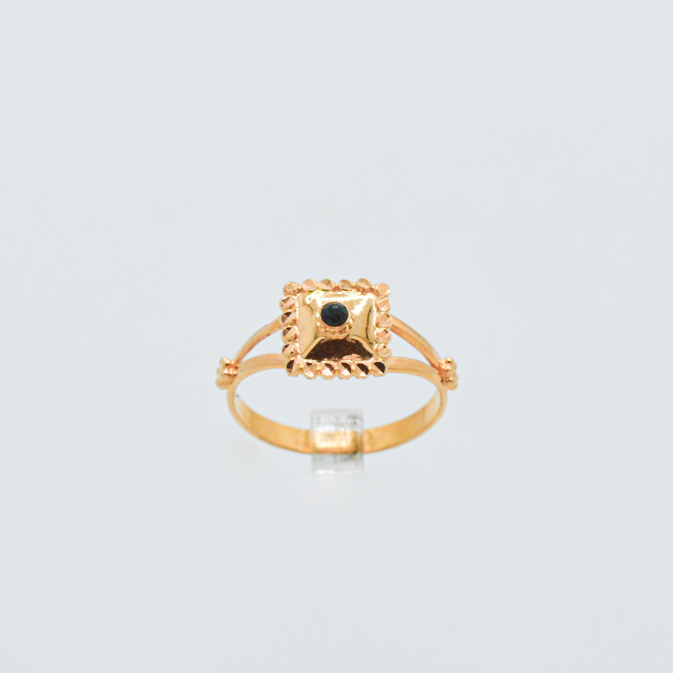  Green ring 21k gold  