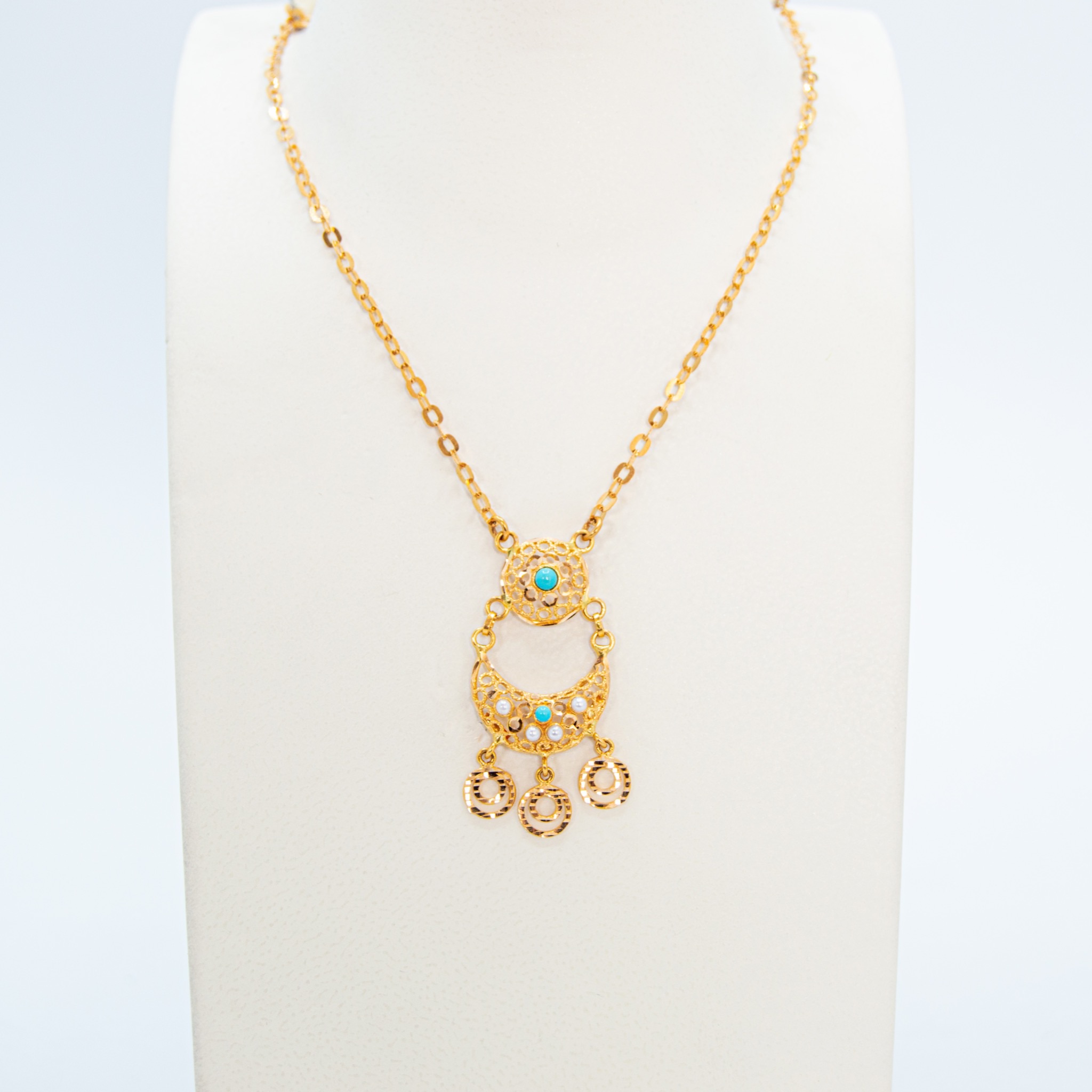  gold necklace 21k 