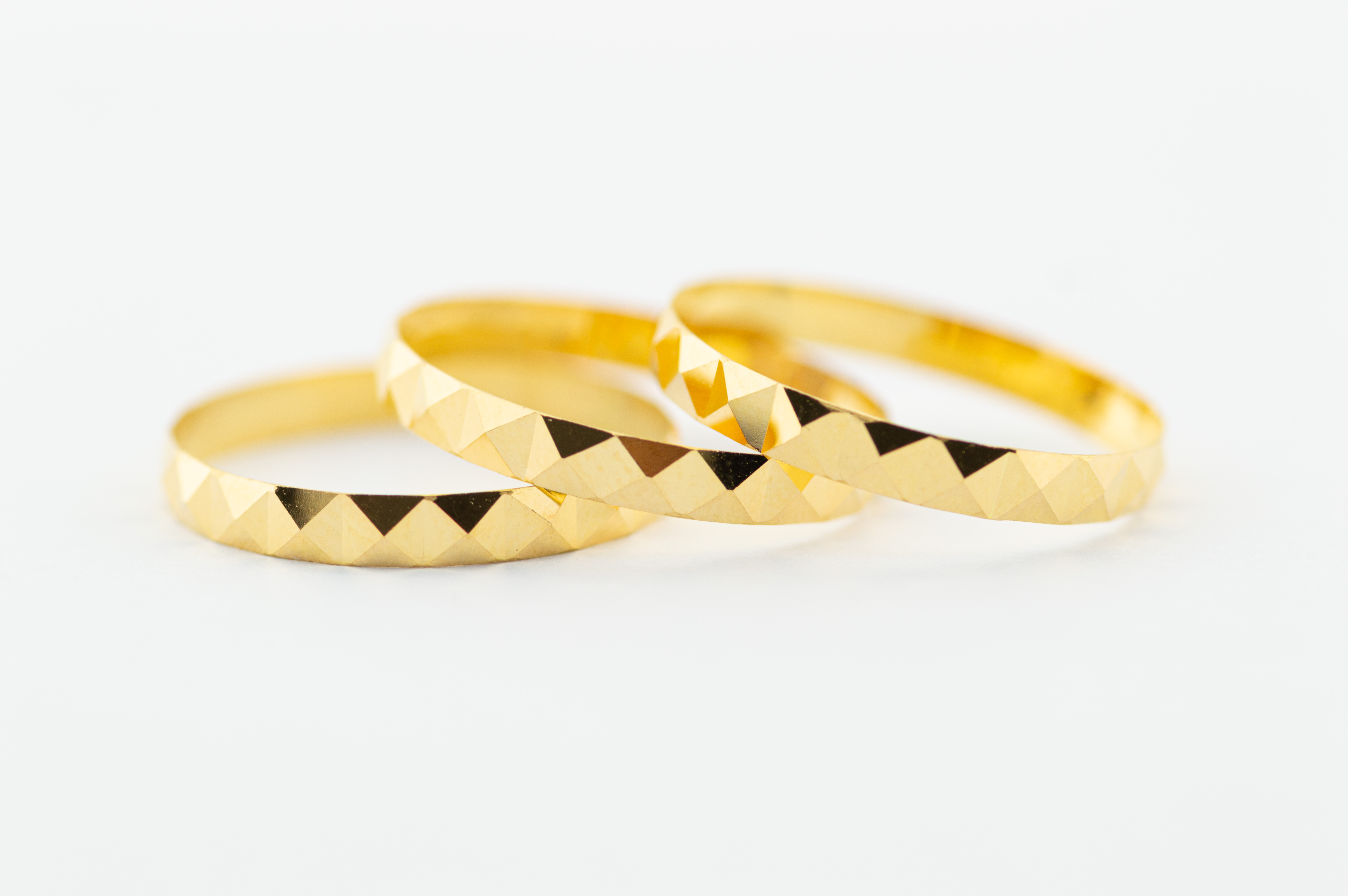  stones marami rings 21k, gold 