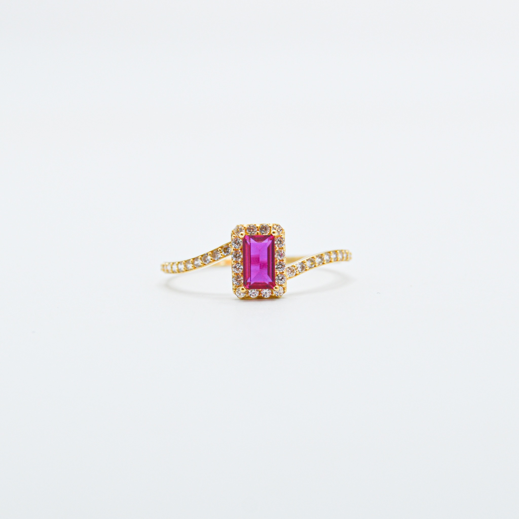  pink half set 18k, gold  