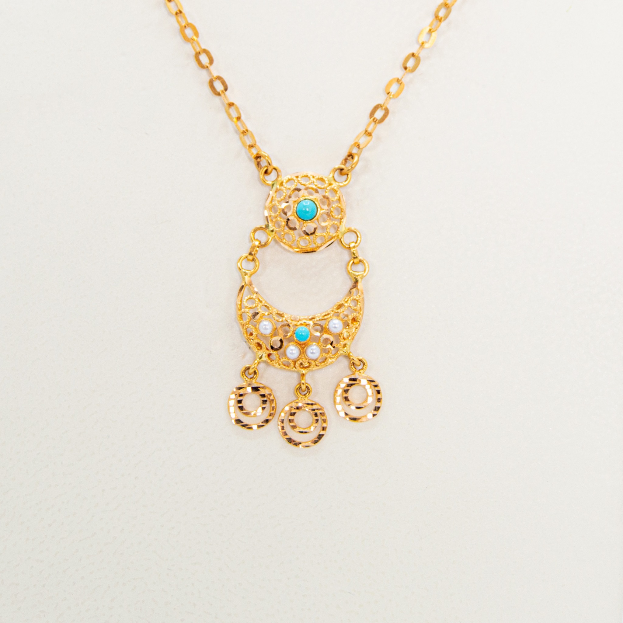  gold necklace 21k 