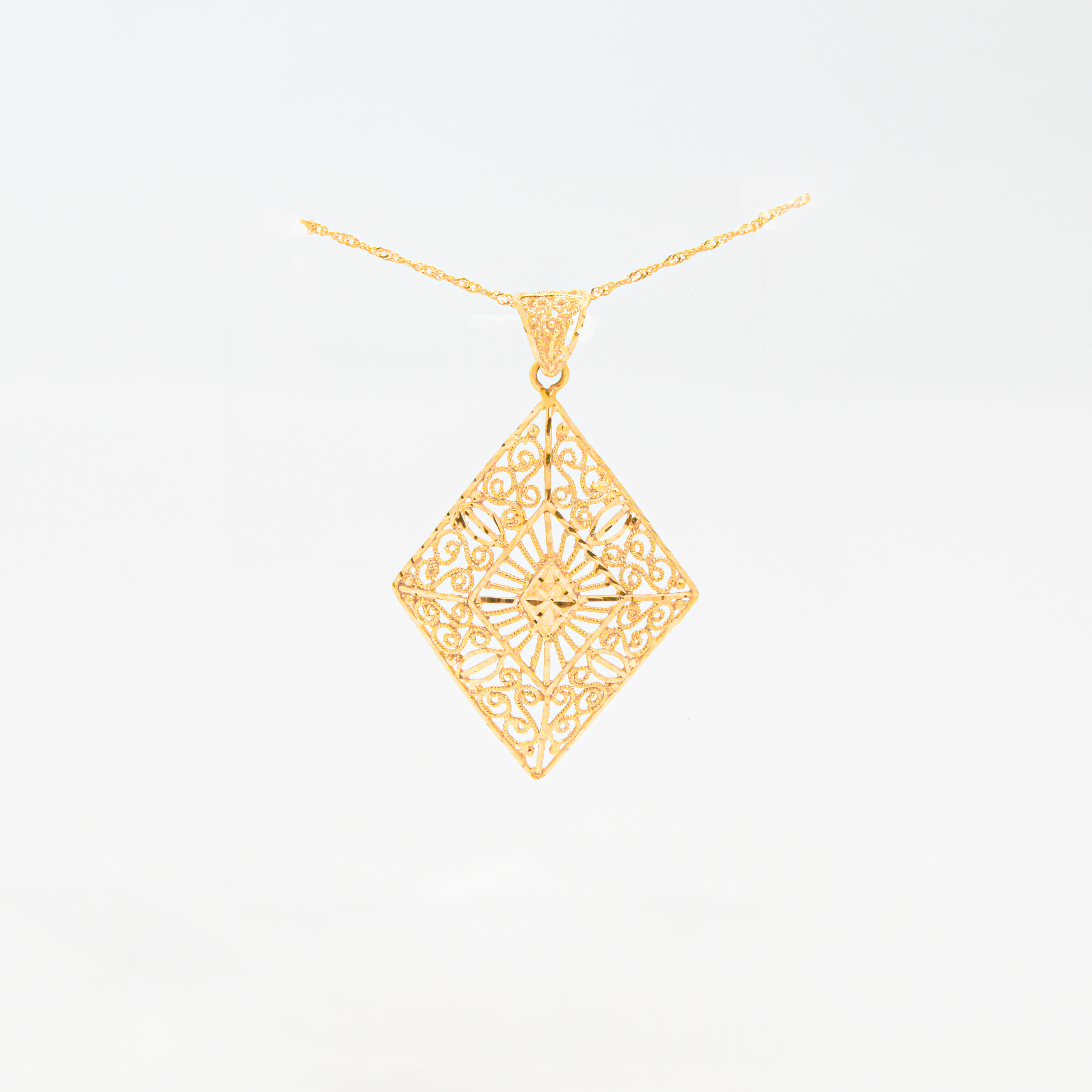  Dimond half set 21k,gold  