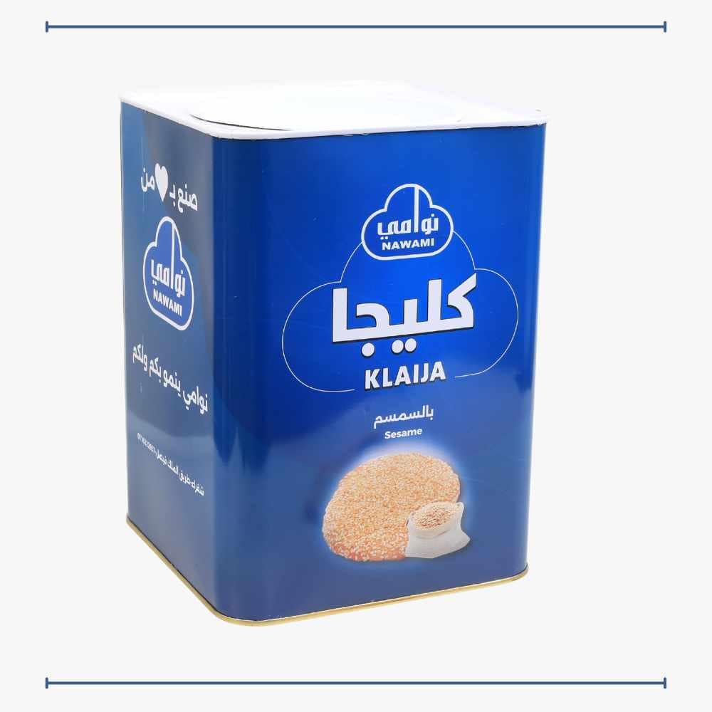 تنكة كليجا بالسمسم