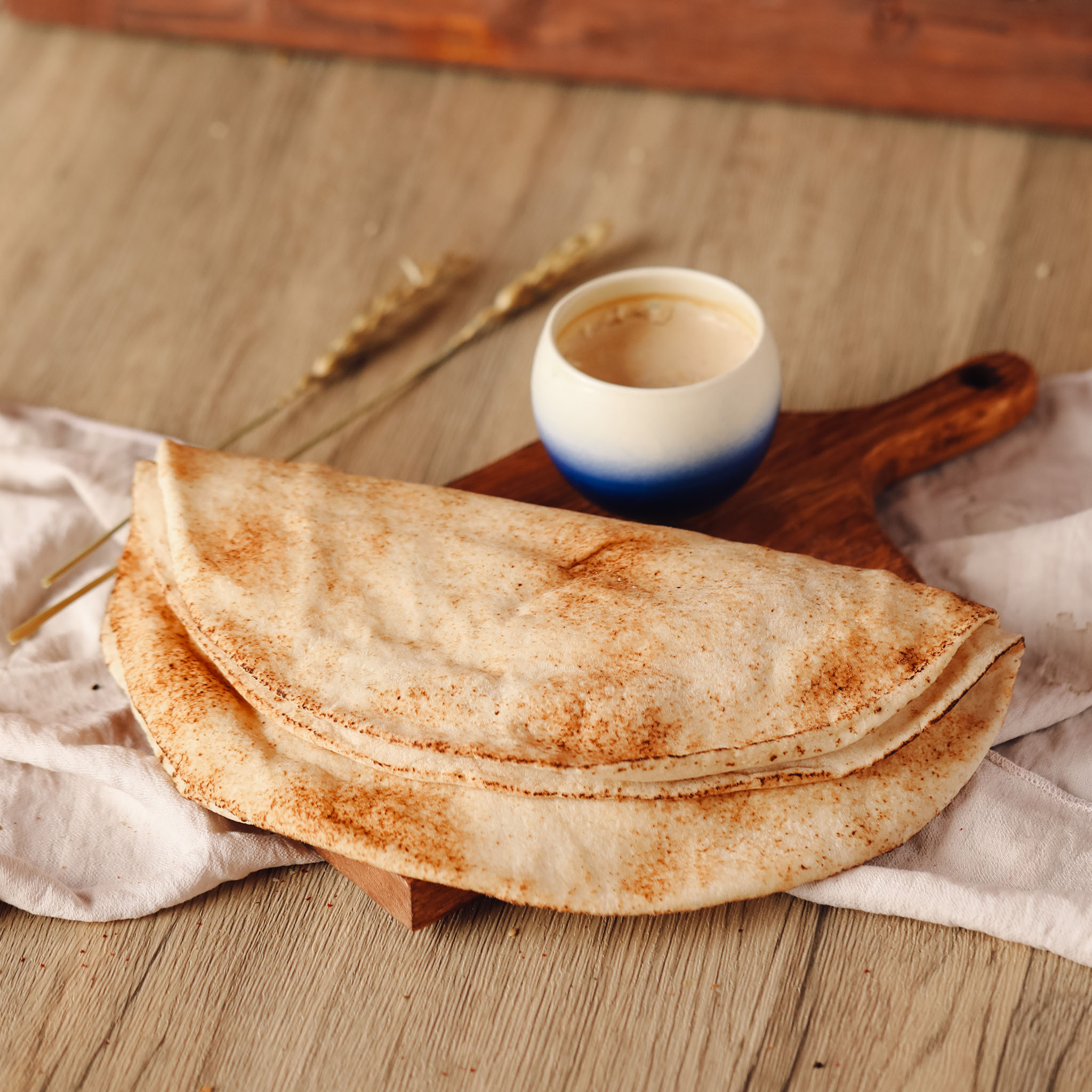 خبز مفرود أبيض فاخر