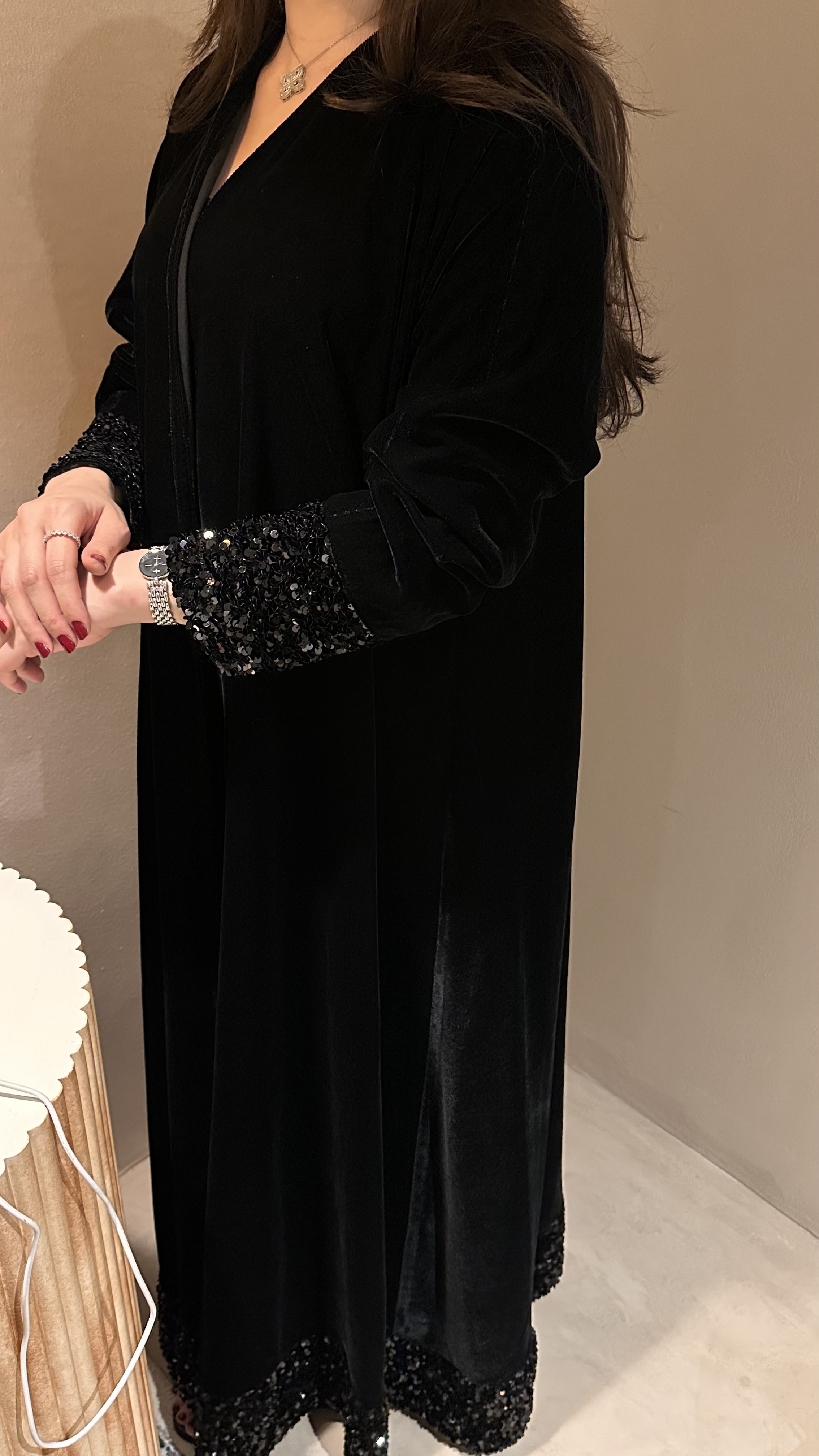 عباية كلوش مخمل