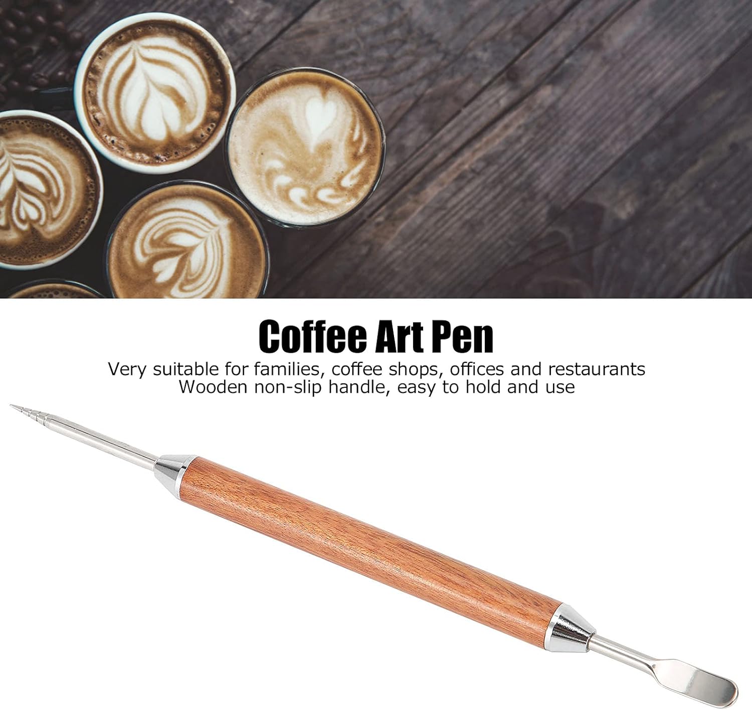 Wooden Latte Art Etching Pen
