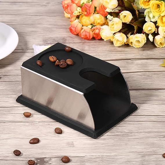 حامل مكبس قهوة سيليكون باللون اسود - مستلزمات المنزل-افاق هومز