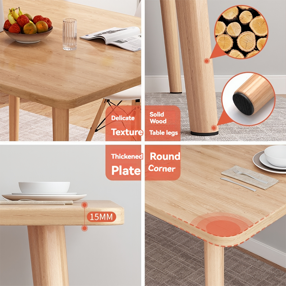 طاولة طعام خشبية أنيقة