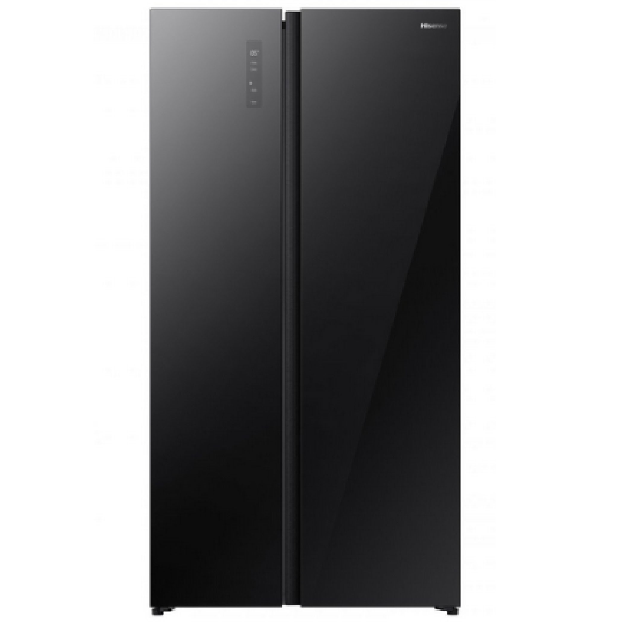  Hisense 531L Side by Side Refrigerator – 18.8 Cu.Ft – Inverter – No Frost – Black – RS3G558NABC 