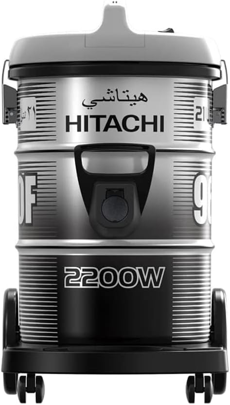  هيتاشي مكنسة برميل 21 لتر - 2200 واط - رمادي - CV-960FPG 