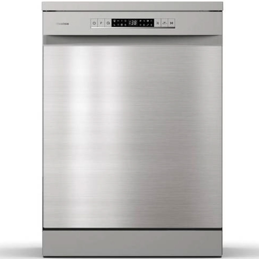  هايسنس غسالة صحون 8 برامج - 16 مكان - 3 رف - فضي - موديل HS643E90SSA 