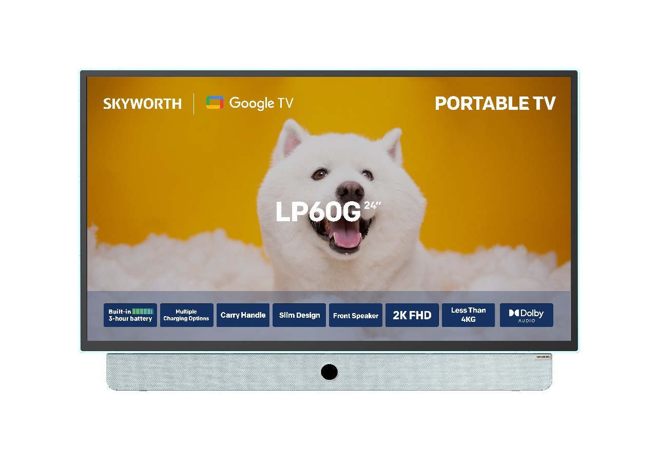  سكاي ورث شاشة 24 بوصة سمارت Google TV - FHD - بطارية مدمجة - أزرق - 24LP60G-B 