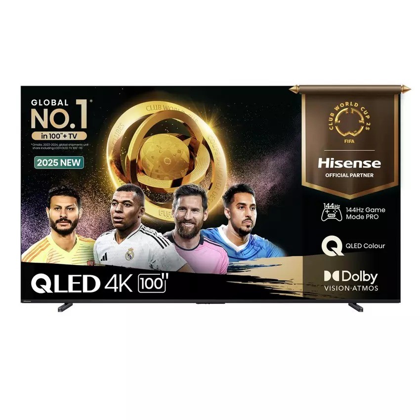  هايسنس شاشة تلفزيون 100 بوصة سمارت - 4K QLED -ريموت صوتي - 100Q72Q 