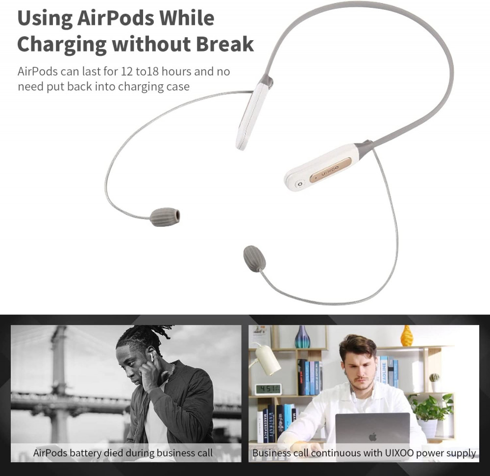  UIXOO - مزود الطاقة القابل للارتداء لأجهزة الAirPods 
