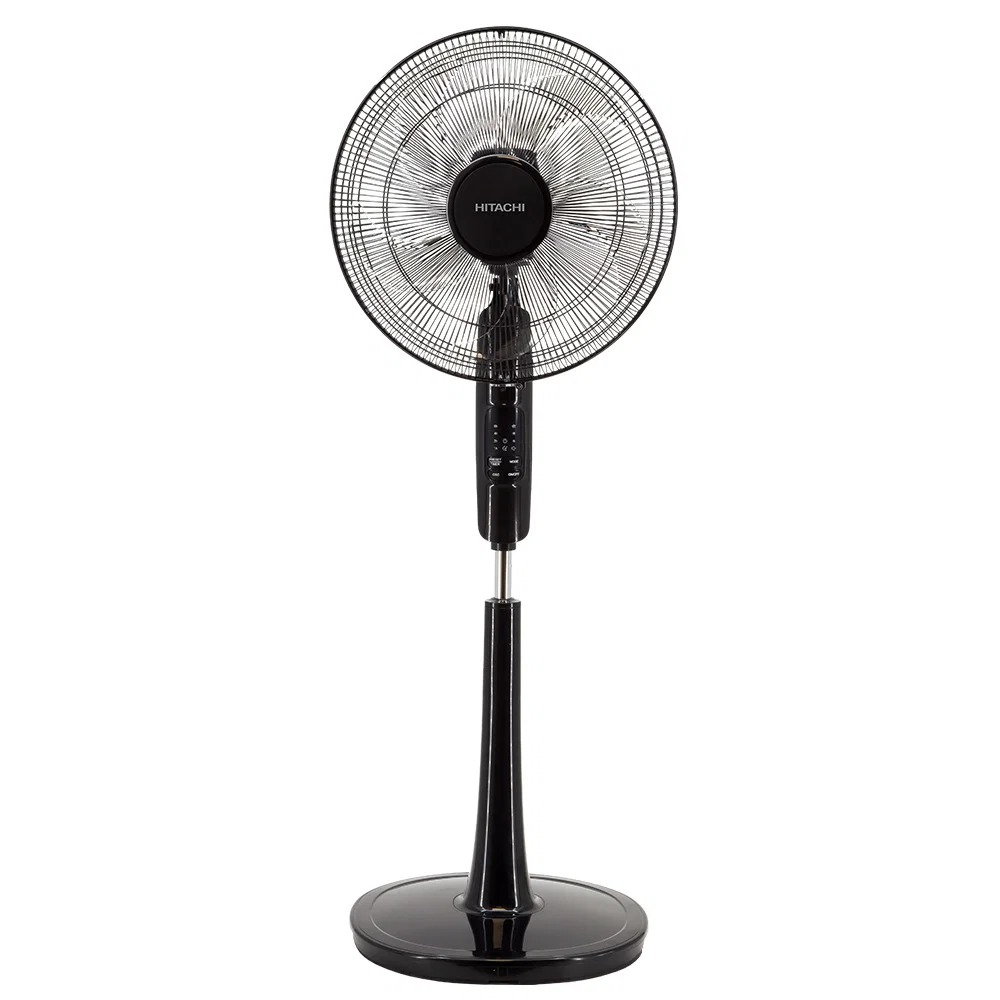  مروحة هيتاشي ستاند 16 بوصة - 3 مستويات - بمؤقت -  تحكم عن بعد - أسود - موديل LF-A6RGB N 