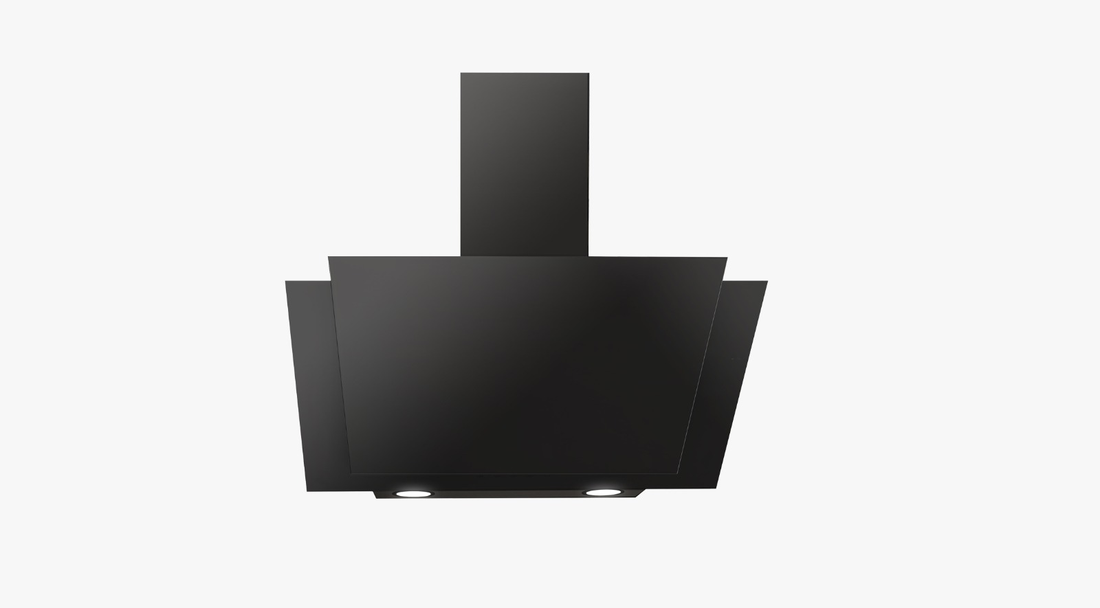  ELBA Wall-Mounted Kitchen Hood 60cm – 1000 m³/h Power – Black Glass – Model VARIETY60-1000 B 