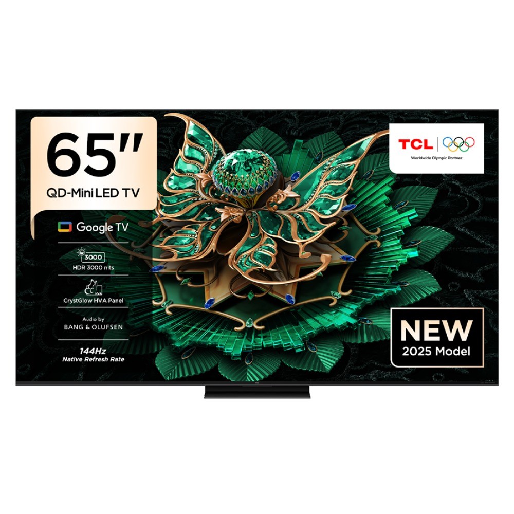  TCL شاشة 65 بوصة QD-Mini LED بنظام تشغيل Google TV - دقة 4K UHD 
