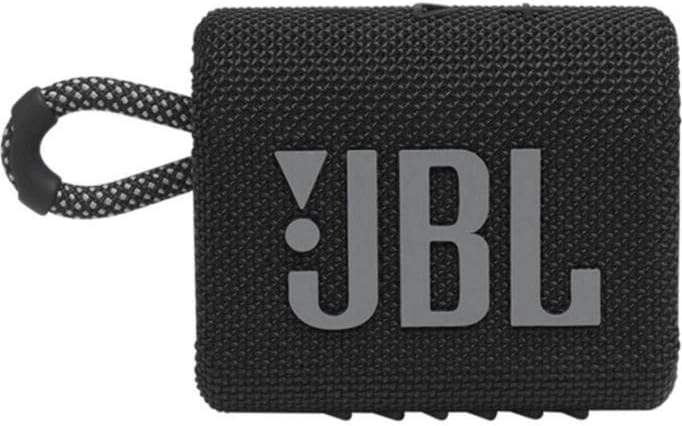  مكبر صوت محمول يعمل بتقنية بلوتوث جو 3 GO من GBL جي بي ال - لون اسود - موديل JBLG03BLK 