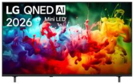  شاشة ال جي 65 بوصة QNED ميني لد Mini LED - تدعم الذكاء الاصطناعي AI - نظام التشغيل ويب - المعالج 7 الجيل التاسع - توزيع الصوت AI - تدعم الالعاب - نظام الصوت محيطي - موديل 65QNED7EB6T 