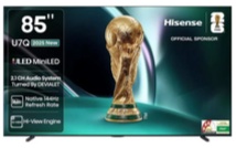  شاشة هايسنس 85 بوصة MINI LED ميني لد  - 144 هرتز - موديل 85U7Q 