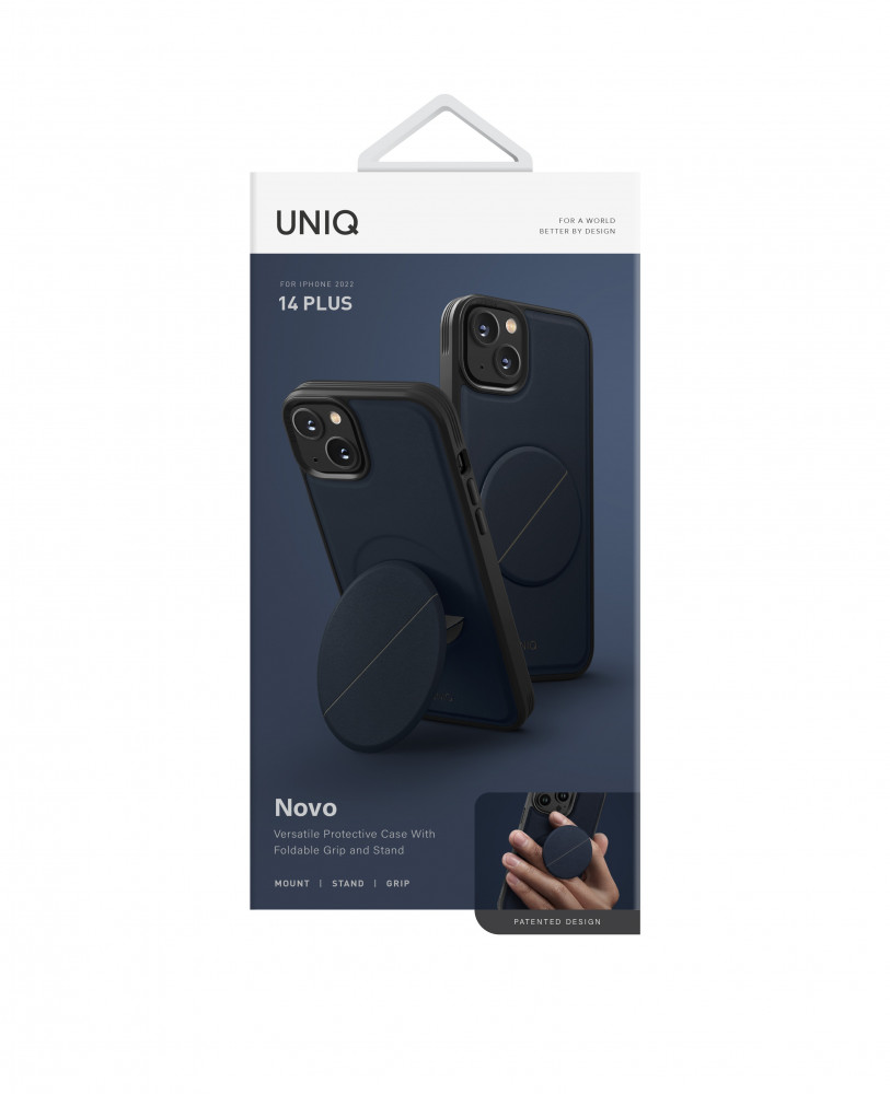  UINQ -كڤر نوفا بمسكة لأيفون 14 - لون اخضر - 6.7 PRO 