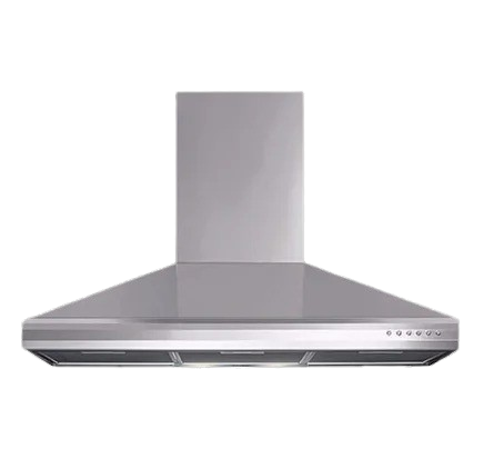  شفاط البا 90 سم هرمي جداري 600 م³/ساعة - 3 سرعات بإضاءة LED - فضي 