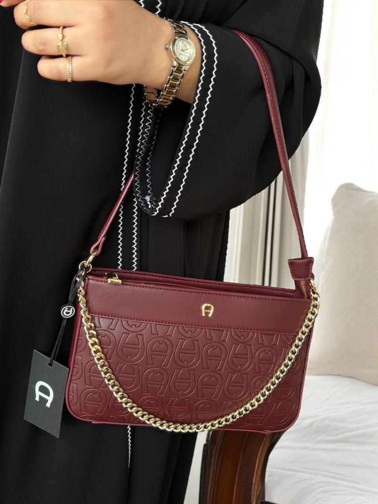  حقيبة أقنر عنابي AIGNER 