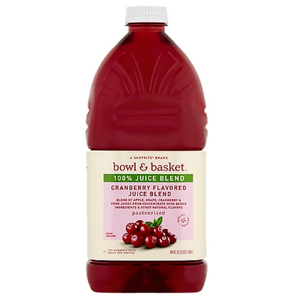 CRANBERRY JUICE "BOWL & BASKET"
