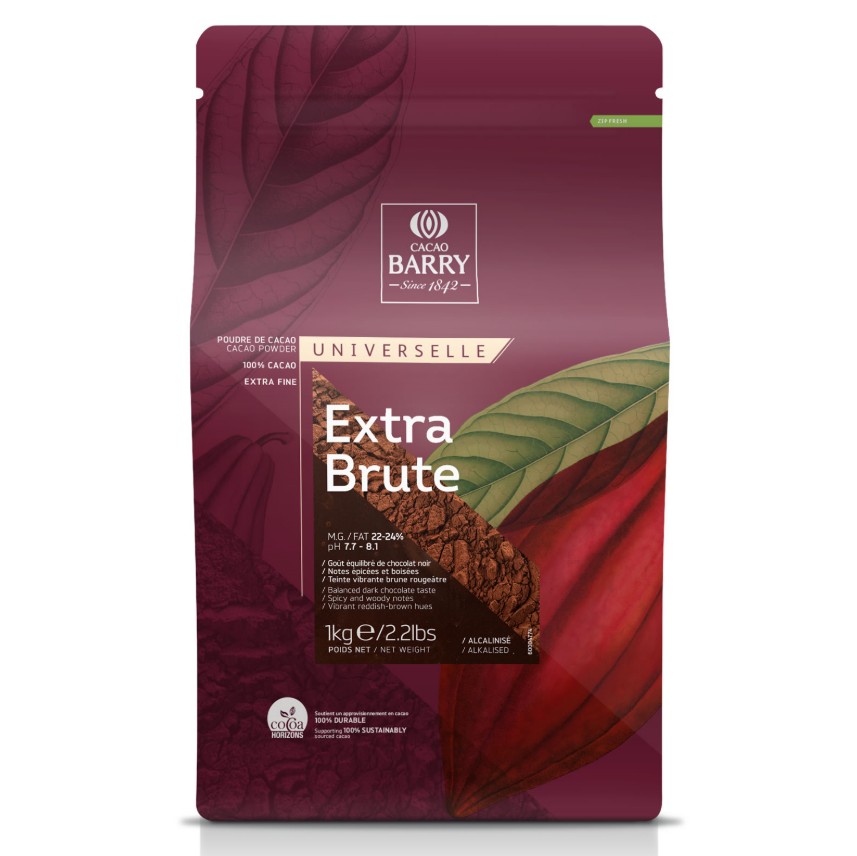 EXTRA FINE COCOA POWDER (EXTRA BRUTE 22-24%) (1KG) 