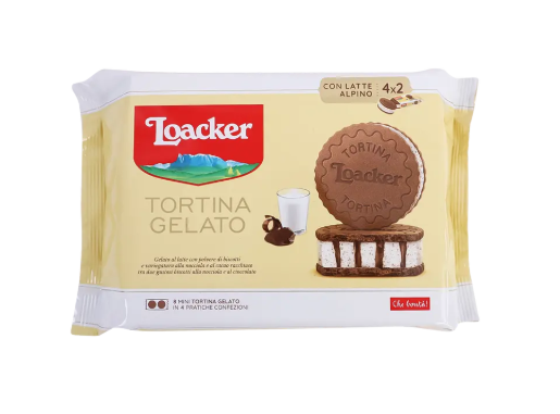 MILK, HAZELNUT & COCOA TORTINA ICE CREAM 