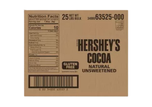 NATURAL COCOA POWDER (UNSWEETENED) (11.3KG) 
