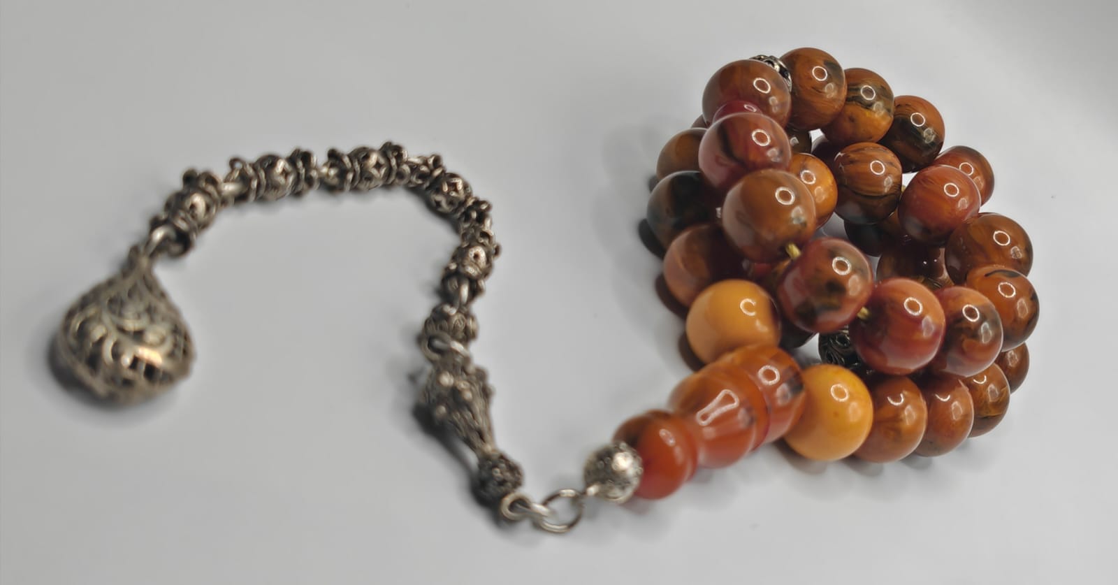 Luxury German Akrouki Bakelite Misbaha with Inflated Dhurwi Tawayer Beads