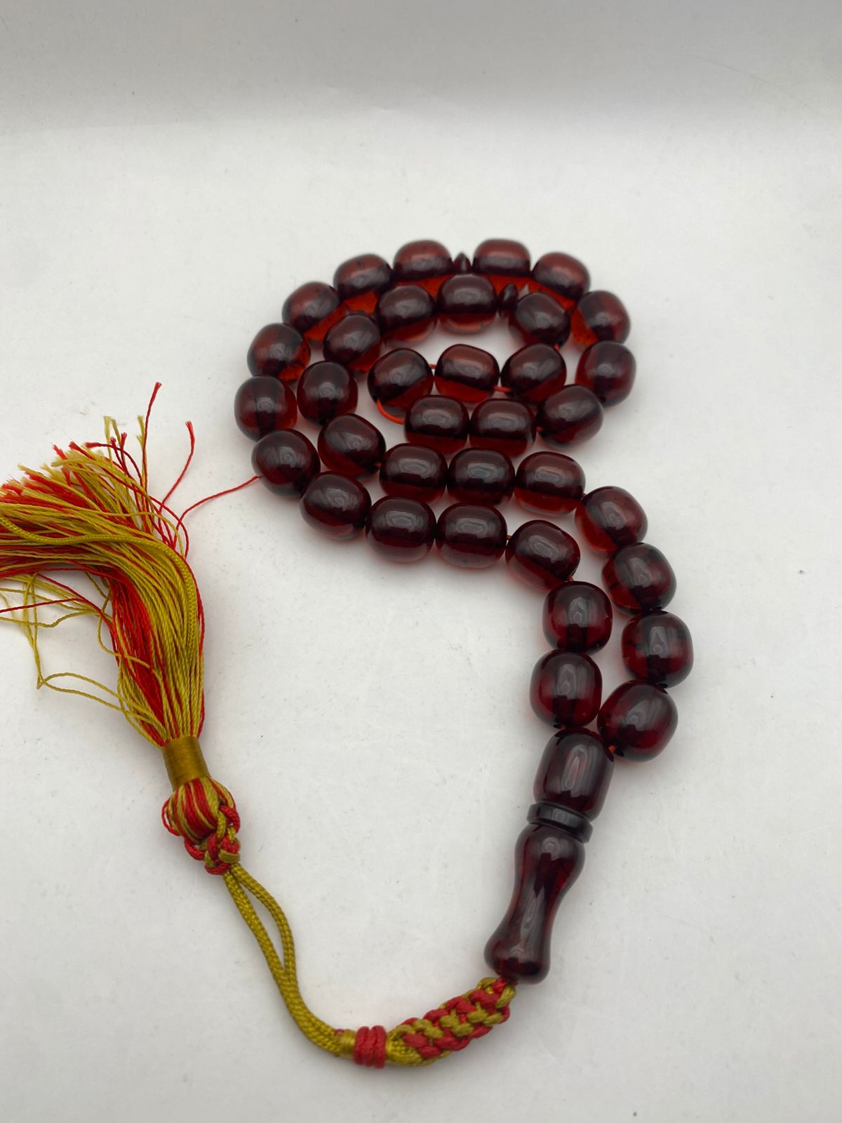 Luxury Vintage Faturan Bakelite Misbaha with Box Shape Beads