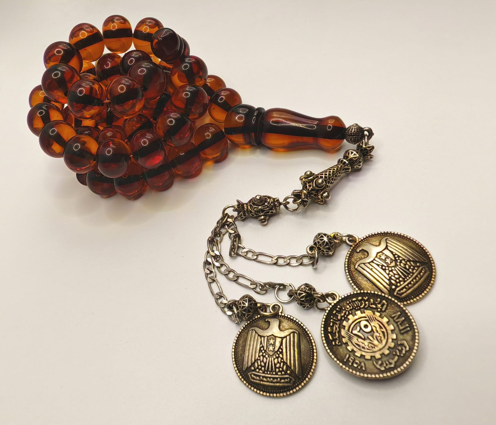 Luxury Modern Cast Faturan Misbaha with Puffy Dhurwi Beads