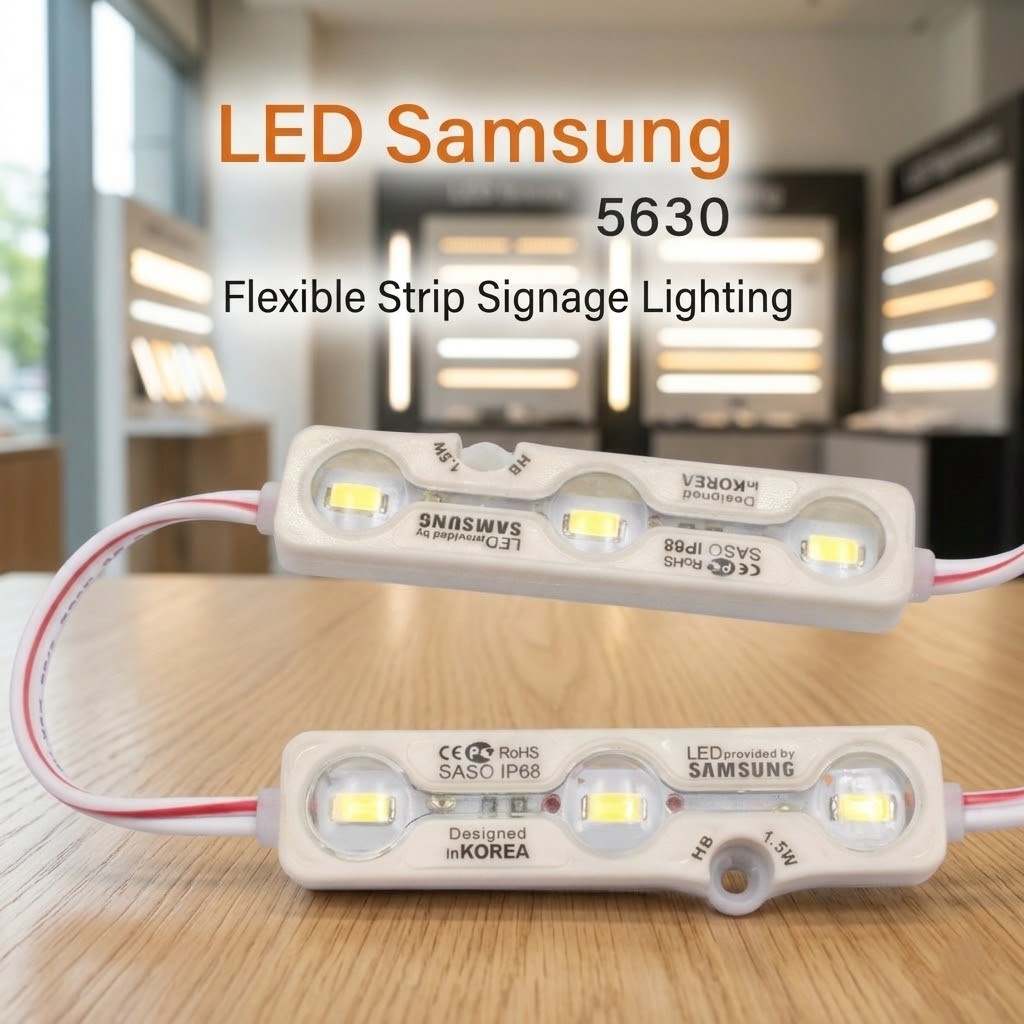Samsung 5630 LED Module M03WTAL | G.C.M Signage Light 12V